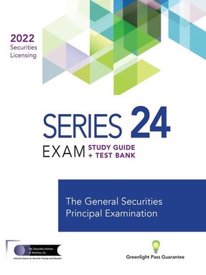 cover image of Series 24 Exam Study Guide 2022 + Test Bank